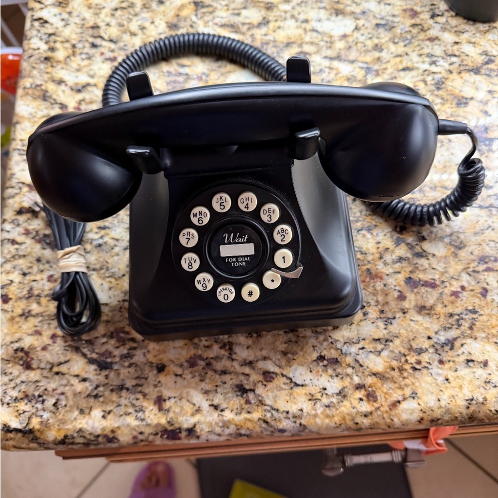 Crosley Black Vintage Rotary Phone